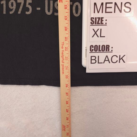 The Rolling Stones 1975 US Tour Band Crew Neck T Shirt Mens Size XL Black - Picture 6 of 9